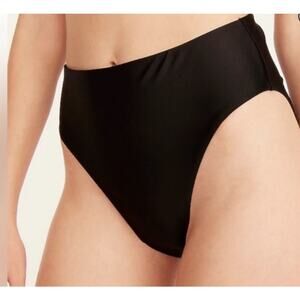 J. Crew Black High Rise Bikini Swim Bottom -‎ Size 2X NWT